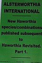 L077: Alsterworthia International – Special Issue No. 7, New Haworthia species/combinations